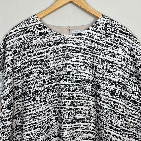 MM Lafleur Blouse Top Women +3 3X Multicolor Ink Wash The Didion Sleeveless New - Picture 3 of 12